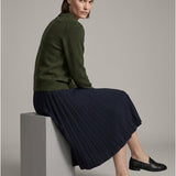 Women's polo jumper with angora wool