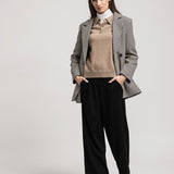 Women's polo jumper with angora wool