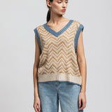 Women's waistcoat with fleece