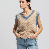 Women's waistcoat with fleece