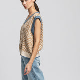 Women's waistcoat with fleece