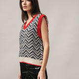 Women's waistcoat with fleece