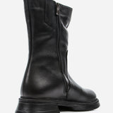 Women's leather boots with insulation