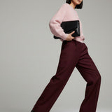 Women's sweater with mohair wool