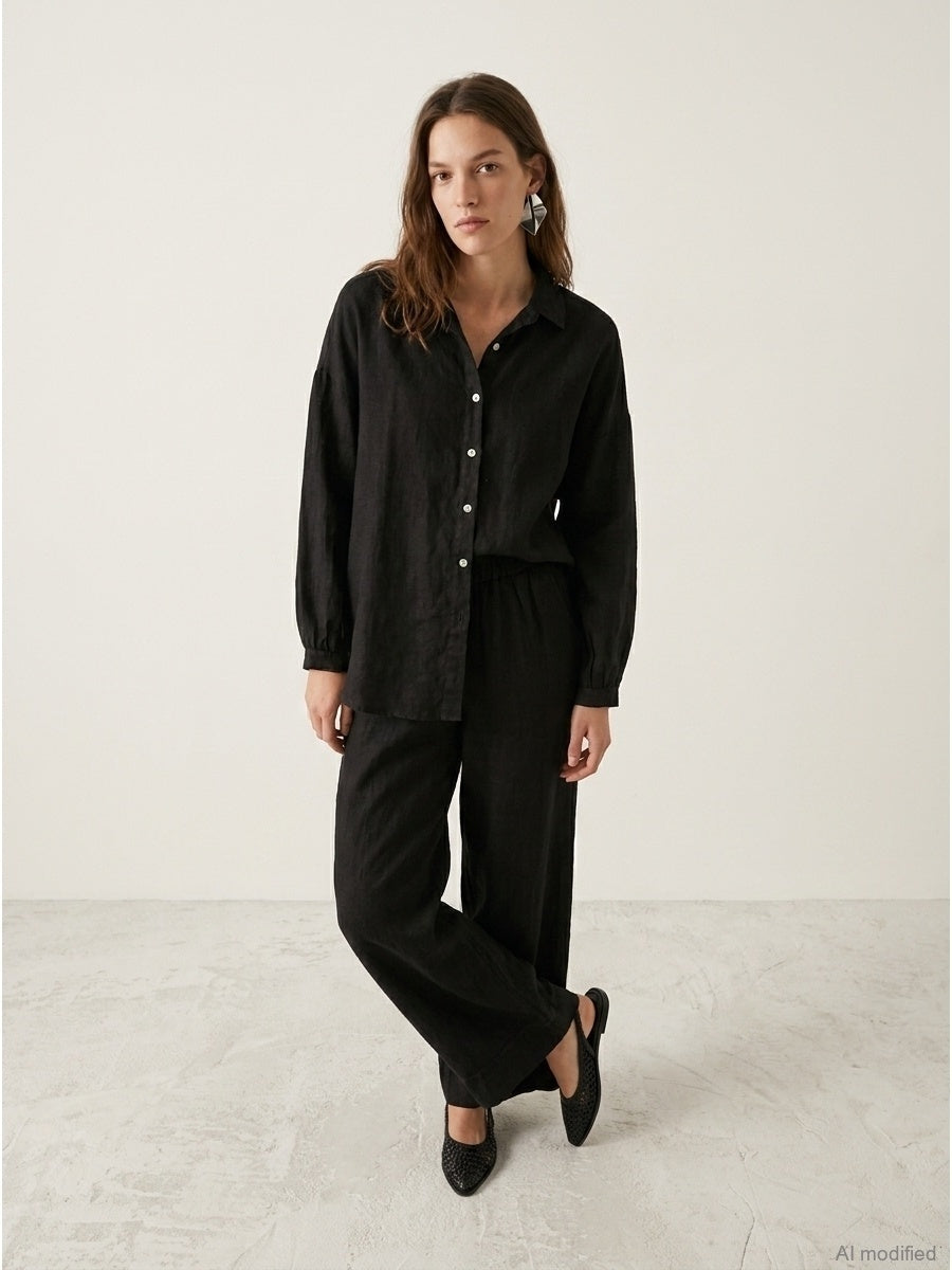 Women's trousers, Capsule Collection, 100% linen