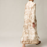 Women's shirt dress with silk