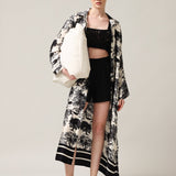 Women's shirt dress with silk