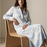 Women’s shirt dress with silk