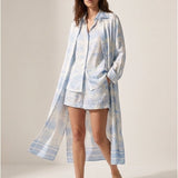 Women’s shirt dress with silk