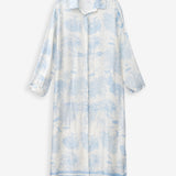 Women’s shirt dress with silk