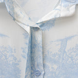 Women’s shirt dress with silk