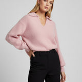 Women's sweater with mohair wool
