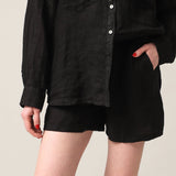 Women's linen shorts