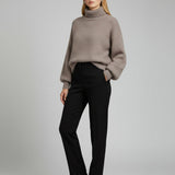 Women's sweater with mohair wool