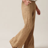 Women's linen trousers