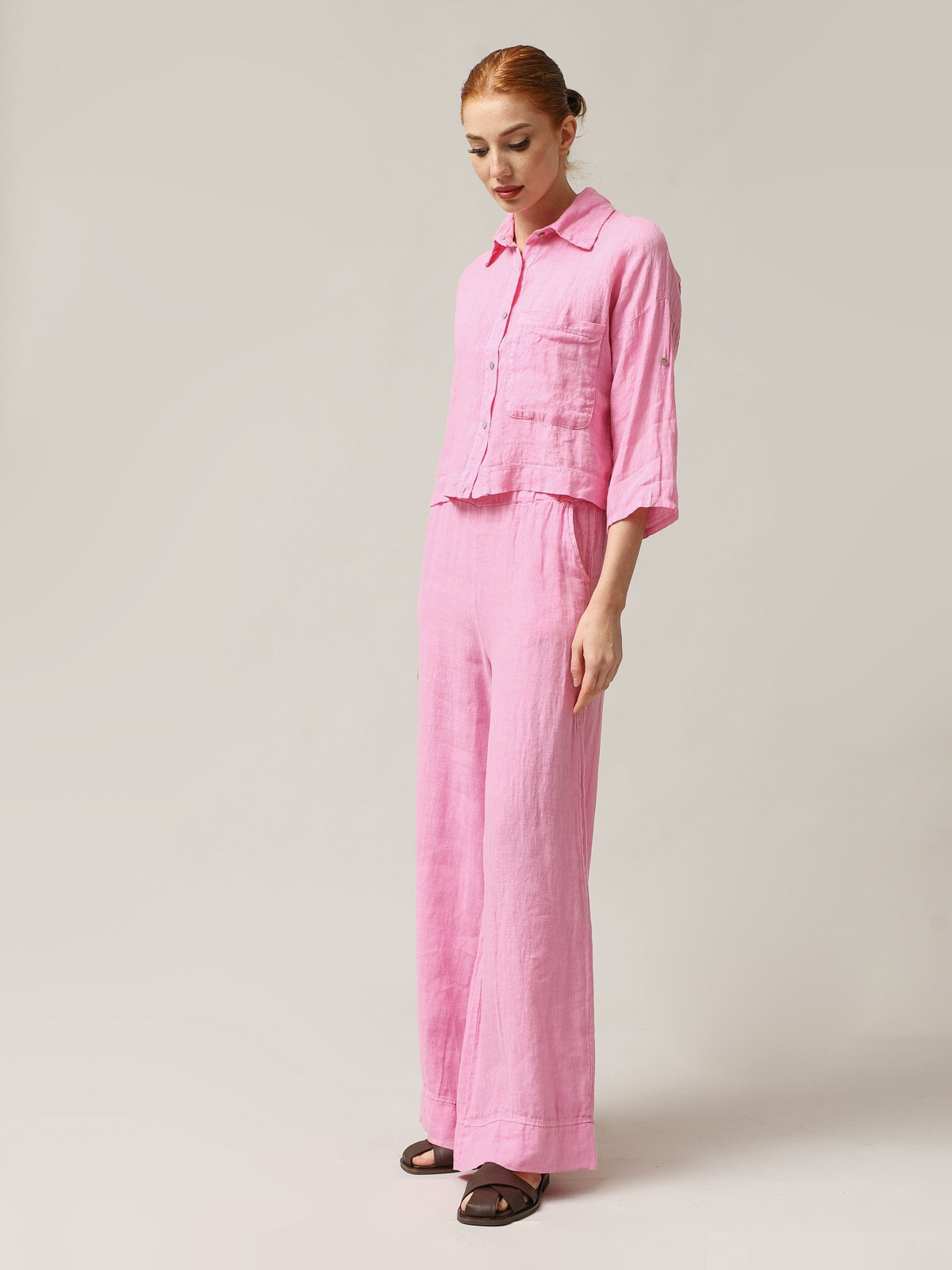 Women's linen trousers
