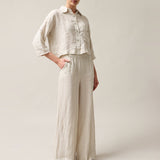 Women's linen trousers