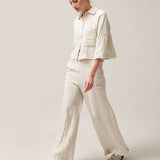 Women's linen trousers