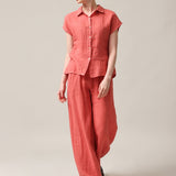 Women's linen trousers