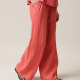 Women's linen trousers