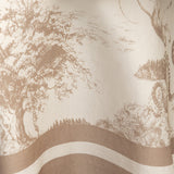 Women's wide trousers with silk