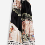 Women’s trousers with silk