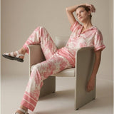 Women’s trousers with silk
