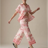 Women’s trousers with silk