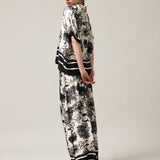 Women's polo shirt with silk