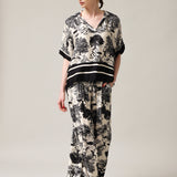 Women's polo shirt with silk