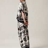 Women's polo shirt with silk