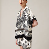 Women's polo shirt with silk