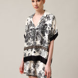 Women's polo shirt with silk