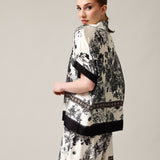 Women's polo shirt with silk