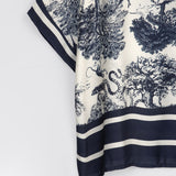 Women's polo shirt with silk