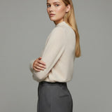 Women's jumper with baby alpaca wool