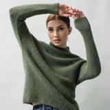 Women's jumper with Baby alpaca wool