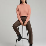 Women's jumper with baby alpaca wool