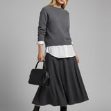 Women's jumper with baby alpaca wool