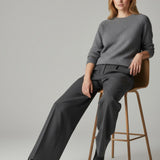 Women's jumper with baby alpaca wool