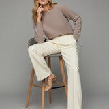 Women's jumper with baby alpaca wool