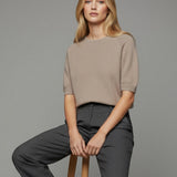 Women's jumper with baby alpaca wool