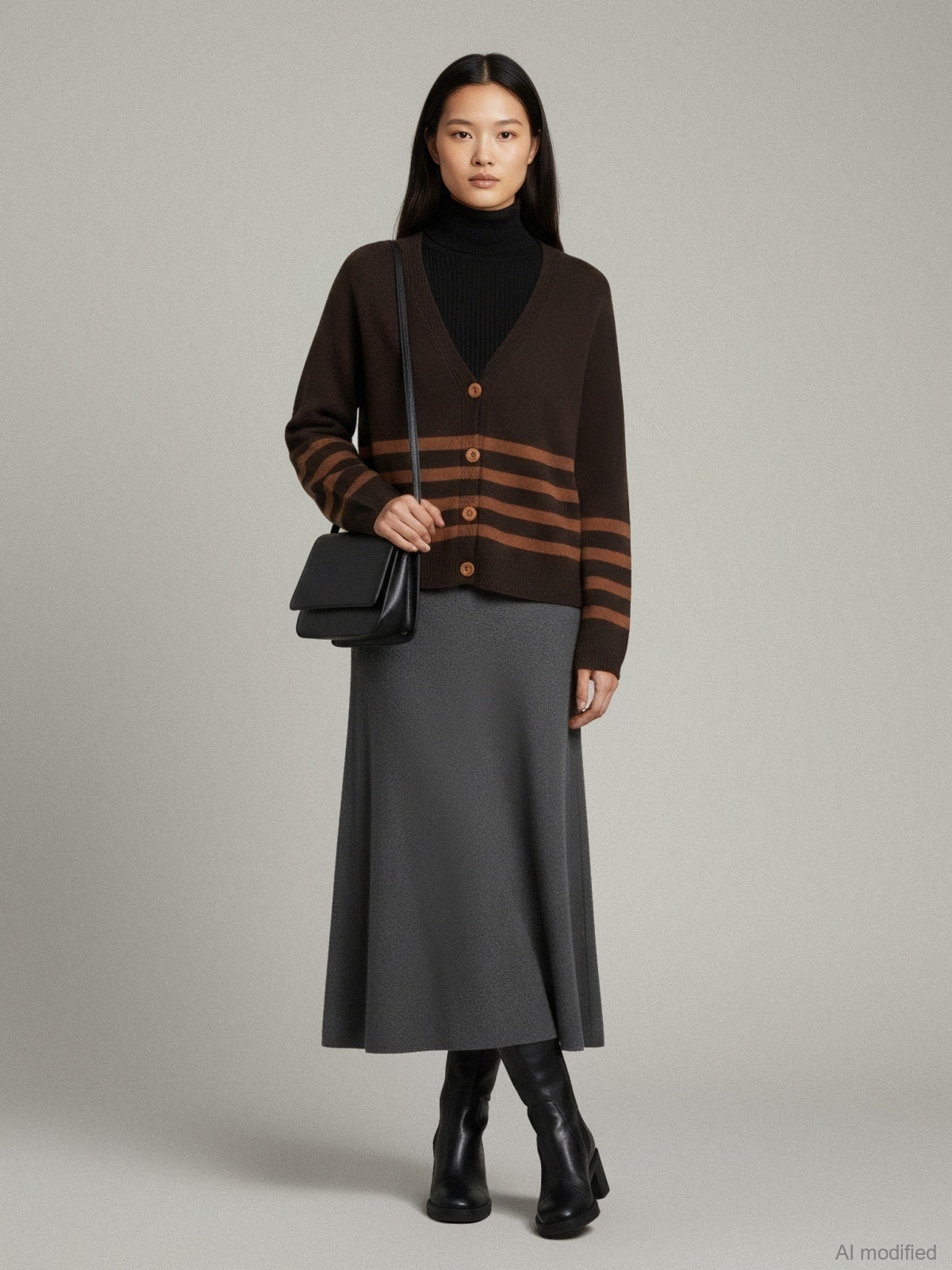 Women's cardigan with cashmere