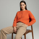 Women's jumper with baby alpaca wool