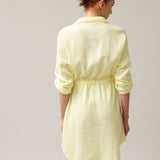 Shirt type muslin dress