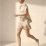 Women’s shorts with silk