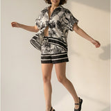Women’s shorts with silk