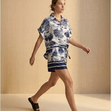 Women’s shorts with silk