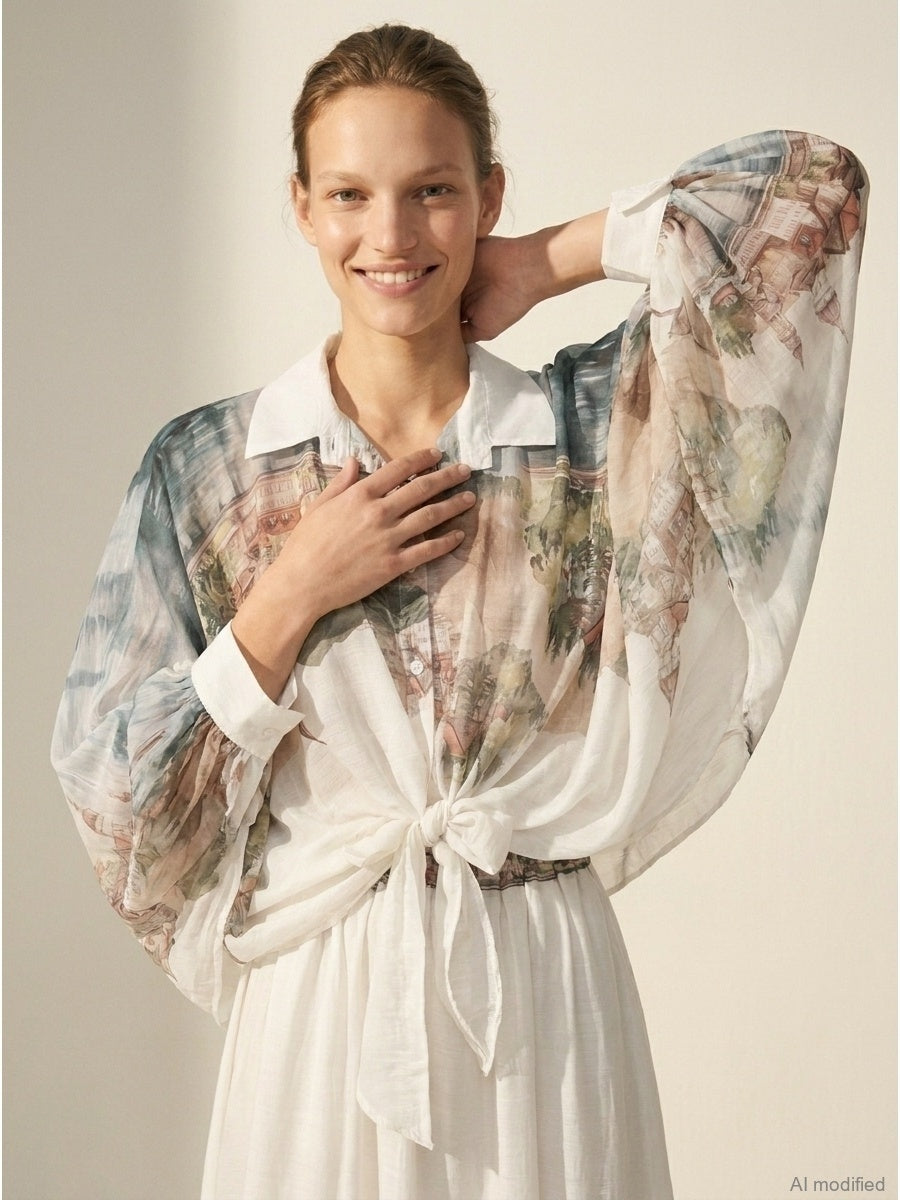 Women’s shirts with silk