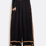 Women’s trousers with silk